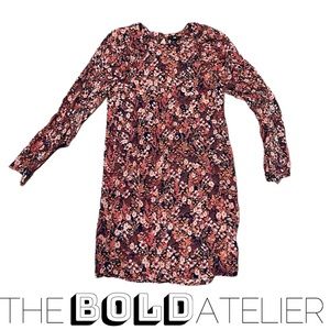 Long sleeve Floral mini dress